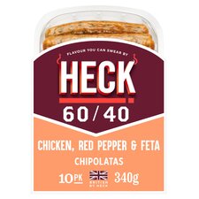 Heck Chicken, Red Pepper & Feta Chipolata 10 Pack 340G