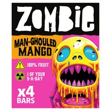 Zombie Fruit Leatherz Multipack, Man-Ghouled Mango, 4 x 25g