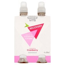 Get More Vitamins Recovery Still Water Cranberry Drink 4X500ml