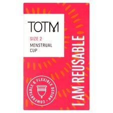 Totm Reusable Menstrual Cup Size 2