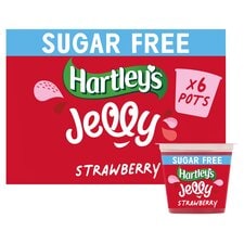 Hartleys Multi No Added Sugar Strawberry Jelly 6 X 115G