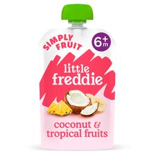 Little Freddie Organic Exotic Coconut & Tropical Fruit 6Mth 100G