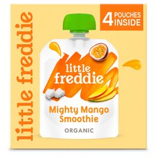 Little Freddie Organic Mighty Mango & Passion Fruit 4X90g