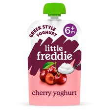 Litl Freddie Organic Cherry Greek Style Yogurt 6M+100G