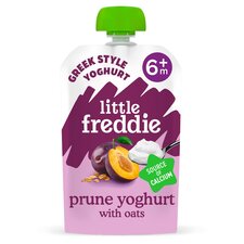 Little Freddie Organic Prune Greek Style Yogurt With Oats 6M+ 100G