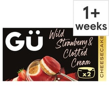 Gu Wild Strawberry & Clotted Cream Cheesecake Desserts 2 x 87g