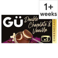 Gu Double Chocolate & Vanilla Cheesecake Desserts 2X82g