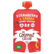 The Coconut Collab Strawberry & Banana Little Coconutters Pouch Multipack