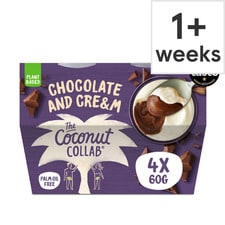 The Coconut Collaborative Chocolate & Cream Dairy Free Dessert 4X60g