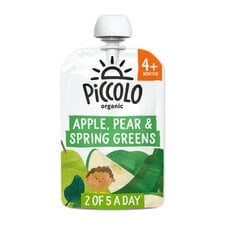 Piccolo Organic Pear Apple & Spring Greens 100G