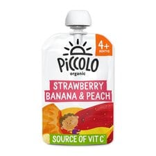 Piccolo Organic Strawberry Banana & Peach 100G