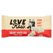 Love Raw Vegan White Chocolate Cream Wafer Bar 45G