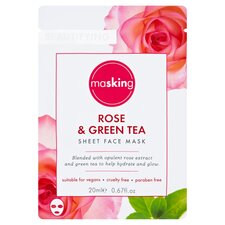 Masking Beautifying Rose Green Tea Mask 20Ml