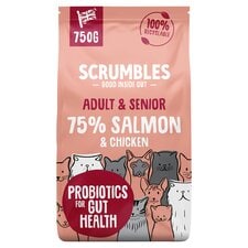 Scrumbles Chicken With Salmon Dry Cat Food 750G