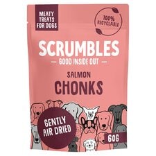 Scrumbles Salmon Chonks Meaty Dog Treats 60g