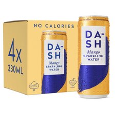 Dash Mango Infused Sparkling Water 4X330ml