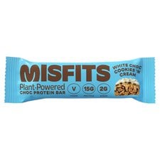 Misfits Plant-Powered Protein Bar - White Choc Cookies 'n Cream 45g