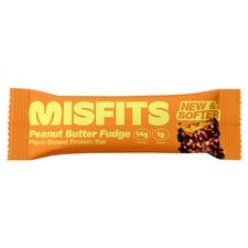 Misfits Plant-Based Peanut Butter Fudge Protein Bar 50g