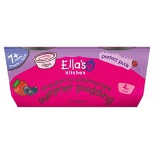 Ella's Kitchen Organic Strawberry & Blackcurrent Summer Pudding 7m+ 4x80g