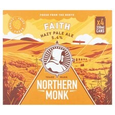 Northern Monk Faith Hazy Pale Ale 4x330ml cans