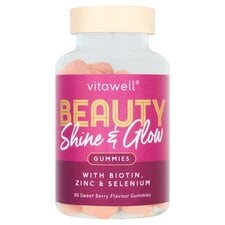 Vitawell Beauty Shine & Glow Multivitamin Sweet Berry Gummies 60s