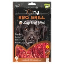 I Love My Bbq Grill 8 Dog Beef Fillet Treats 100G