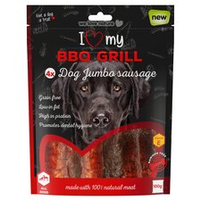 I Love My Bbq Grill 4 Dog Jumbo Sausages 100G