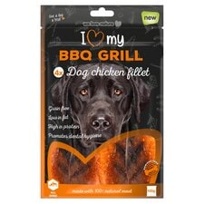 I Love My Bbq Grill 4 Dog Chicken Fillets 100G