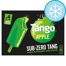 Tango Apple Sub Zero Tang Iced lollies 4 x 70ml