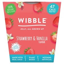 Wibble Strawberry & Vanilla Jelly Pot 150G