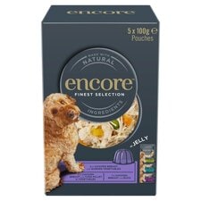 Encore Finest Selection In Jelly Dog Pouches 5X100g