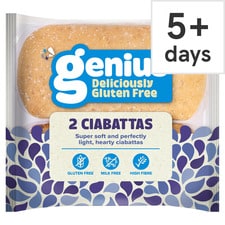 Genius Deliciously Gluten Free Ciabatta 2 Pack