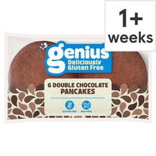 Genius Deliciously Gluten Free Double Chocolate Pancakes 6PK