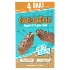 Grenade Protein Bar - Chocolate Chip Salted Caramel 4 x 60g