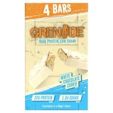 Grenade Protein Bar - White Chocolate Cookie 4 x 60g