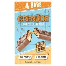 Grenade Protein Bar - Chocolate Chip Cookie Dough 4 x 60g