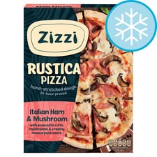 Zizzi Rustica Ham & Mushroom Pizza 415G