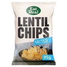 Eat Real Lentil Chips Salted 95G