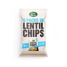 Eat Real Multipack Lentil Chips Salted 5 x 18G