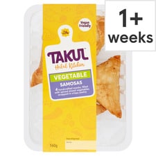 Takul Halal Kitchen 4 Vegetable Samosas 160G