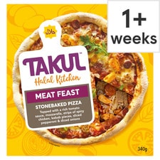 Takul Halal Kitchen Meat Feast Stonebaked Pizza 340g