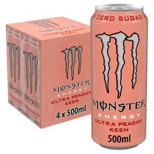 Monster  Energy Ultra Peachy Keen Zero Sugar 4x500ml