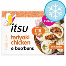 itsu teriyaki chicken 6 bao buns 270g