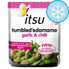 itsu garlic & chilli edamame 300g