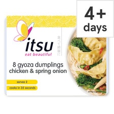 itsu 8 gyoza dumplings chicken & spring onion 150g