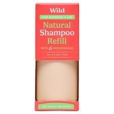 Wild Pink Grapefruit & Lime Natural Shampoo Refill Rich & Nourishing 350ml