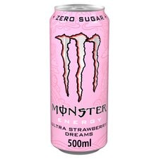 Monster Energy Ultra Strawberry Dreams Zero Sugar Drink 500ml