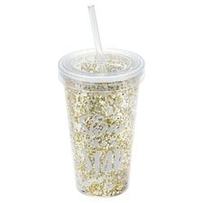 Tesco Sparkle Straw Cup