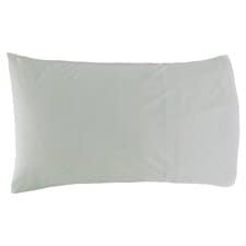 Tesco Sage Polycotton Pillowcase Pair