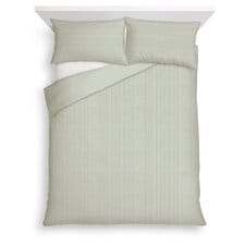 Tesco Sage Seersucker Duvet Set Double